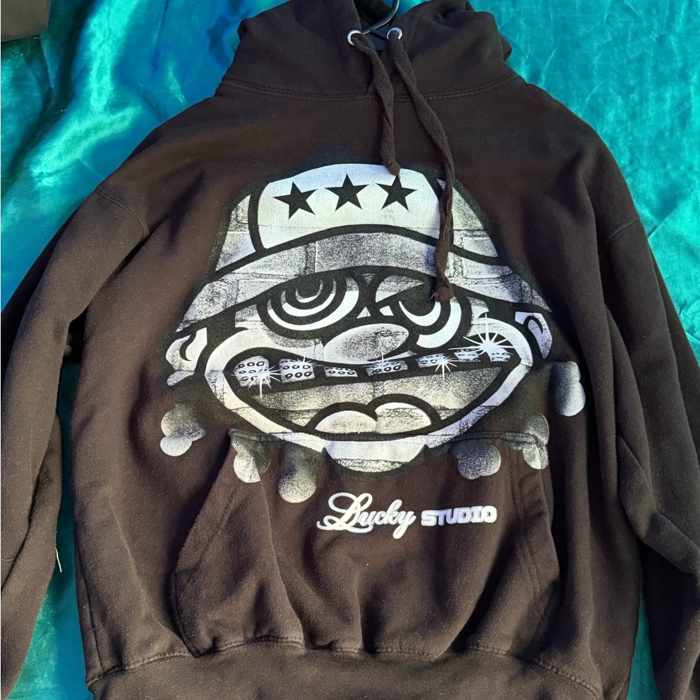 Black Graphic Hoodie